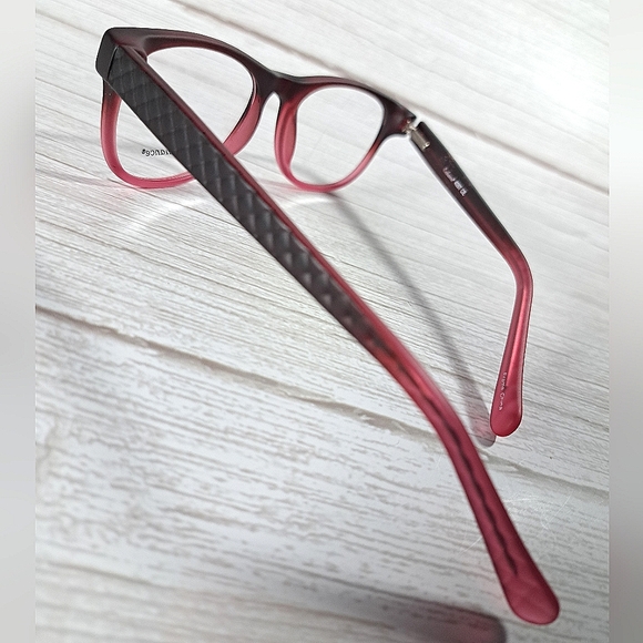 NEW Matte Black/Pink Fade Rx'able Eyeglass Frame, glasses, full rim 52-19-145 - Picture 2 of 5